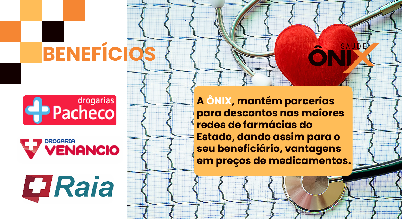 Benefícios Ônix - Parcerias Farmácias